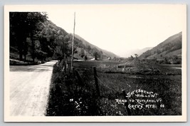 Sherburne Hollow Road To Rutland VT Green Mts RPPC Vermont Postcard A31 - £14.92 GBP