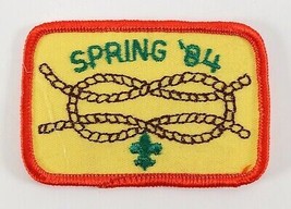 Vintage 1984 Spring Camporee Twill Insignia Boy Scouts America BSA Camp Patch - £9.02 GBP