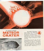 Meteor Crater Brochure Northern Arizona off Route 66 - $17.82