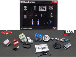 Accessory Pack 19 piece Set for &quot;1969 Chevrolet Camaro 1320 Drag Kings&quot; 1/18 Die - £36.81 GBP