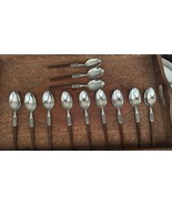Ekco Eterna LA JOYA Small Spoons 12 Stainless Synthetic Wood Handle Silv... - €40,27 EUR