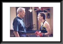 Million Dollar Baby Clint Eastwood and Hilary Swank signed movie photo - £314.65 GBP