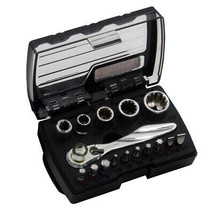 CRAFTSMAN 16-Piece Mini Ratchet &amp; Socket Set - 1/4&quot; Drive Ratchet - £25.51 GBP