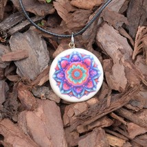 Mandala Necklace, Mandala Necklace for Women, Unique Fashion Jewelry, Boho Flowe - £51.95 GBP