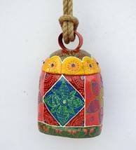 Vintage Swiss Cow Bell Metal Decorative Emboss Hand Painted Farm Animal BELL560 - £53.56 GBP