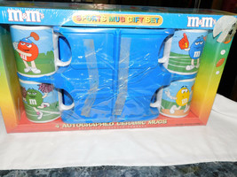 M Ms Sports Mug Gift Set 4 Ceramic Mugs in Box Galerie 2003 - $9.99