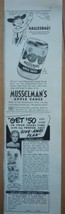 Musselman’s Apple Sauce Elliott Cards Small Print Magazine Advertisement... - £3.12 GBP