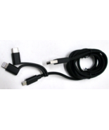 New Open Package Philips 3-in-1 USB Black Charging Cable - 6 ft - $162.59 MXN