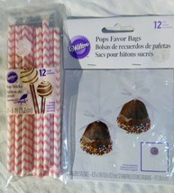 Wilton Pops Favor Bags (12)  Pop Sticks (12) - £7.73 GBP