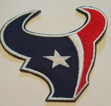 Houston Texans Embroidered PATCH~3 3/8&quot; x 3 1/2&quot;~Iron Sew On~NFL~Ships FREE - £3.87 GBP