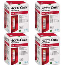 Blood Glucose Test Strips - 50 Strips for Accu Chek Pack of 4 - £35.95 GBP