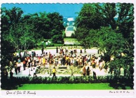 Virginia Postcard Arlington National Cemetary John F Kennedy Grave - £2.36 GBP