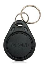 100 AWID 26 Bit Format Compatible Thin Black Key Fobs - £210.49 GBP