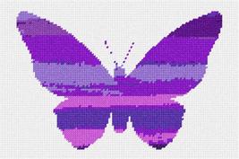 Pepita Needlepoint kit: Ombre Butterfly Purple, 10&quot; x 7&quot; - $50.00+