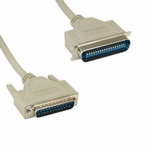 Kentek 6&#39; DB25 Male to Centronic CN36 Male Parallel Printer Scanner Data Cord - £16.51 GBP