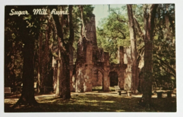 Bulow Plantation Sugar Mill Ruins Florida FL Dexter Press UNP Postcard 1974 - $7.99