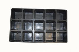 50 Sheets 15 Cell Black Square Plastic Growing Pot #MNGS - £125.82 GBP