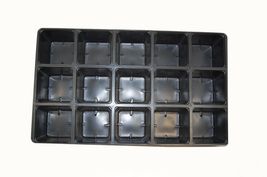 50 Sheets 15 Cell Black Square Plastic Growing Pot #MNGS - £125.78 GBP