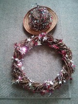 015 Star Wreath &amp; Hat Combo Decoration 4th Of July Patriotic Display - $279.41 MXN