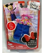 Disney Minnie Mouse Fashion DARLING DENIM Floral Top Denim Skirt - New - $9.86