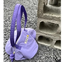 Women Bag New Nylon Bucket Fashion Solid Zipper SOFT Shoulder Bag Purses and Han - £36.45 GBP