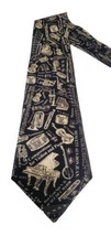 Men&#39;s tie musical instruments piano violin musician trumpet drum clarine... - €8,17 EUR