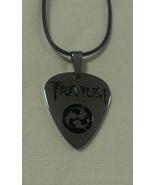 Handmade Stainless Steel Guitar Pick Trivium Pendant Necklace Medallion - £12.32 GBP