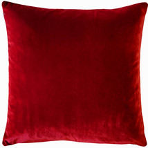 Castello Red Velvet Throw Pillow 20x20, with Polyfill Insert - £39.70 GBP