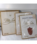 Vintage Mr. John panty hose Stockings sheer sz Medium Tall Med #300 tan ... - $58.78 CAD