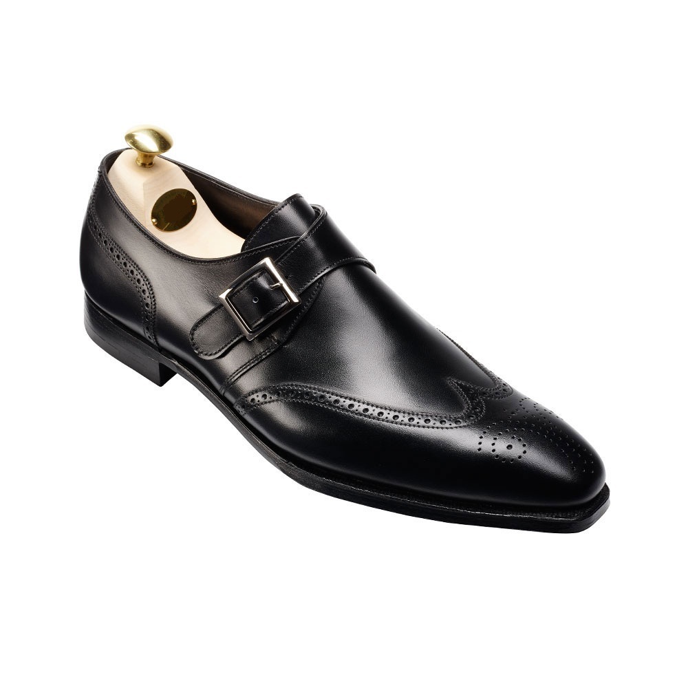 Men fashion wingtip brogue dress leather Monk shoes, Mens leather formal shoes