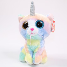 TY Beanie Boos HEATHER Cat Unicorn UniCat Plush Stuffed Animal Toy With ... - $6.89