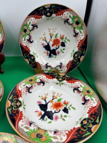 Set of 5 x Vintage Royal Doulton MATSUMAI Large Rim Soup Bowls Made in England Item image 2