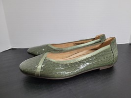 Vionic Caroll Ballet Flats Womens 10 Green Patent Leather Croc Walking C... - $541.67 MXN