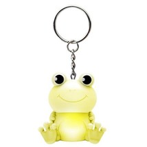 LED Light-Up Frog Keychain – Flashing Yellow Mini Toy - $7.92