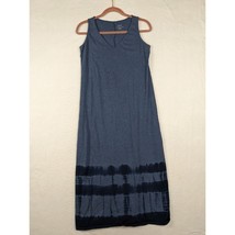 Pure Jill PJ Tie-Dyed Maxi Dress XS 100% Cotton Blue Navy - $29.68