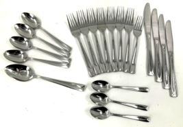 Oneida LINCOLN Stainless Steel Flatware Set Dinner Forks Spoons Knives 2... - $74.25