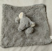 Maxx Marketing Gray Elephant Lovey Security Blanket Rattle Ribbed Corduroy Plush - £6.22 GBP