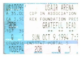 Grateful Dead Concierto Ticket Stub Octubre 9 1994 Washington Dc Landrover Md - $49.52