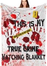 True Crime Gifts, True Crime Blanket, Crime Lovers Gifts, This Is My True Crime - £34.36 GBP