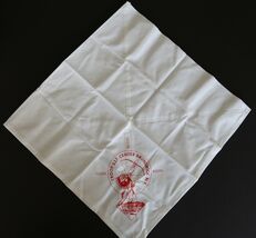 Vtg Boy Scout BSA Neckerchief Red White Native American Figure Brunswick... - $24.99