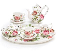 Burton &amp; Burton 8 Piece Porcelain Mini Saddlebrooke Tea Set - £47.40 GBP