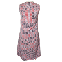 Vintage Red and Navy Handmade Checkered Sleeveless Dress Size 8 - £27.59 GBP