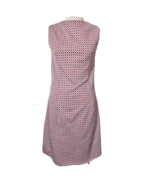 Vintage Red and Navy Handmade Checkered Sleeveless Dress Size 8 - £27.25 GBP
