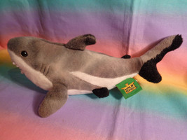 2013 K &amp; M Int. Wild Republic Grey Black Tipped Shark Soft Plush Toy - £11.82 GBP