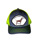 Cap Hat Gray Neon Mesh Back Dog Picture Coonhound Plott Coon Hunter Coon... - $20.99