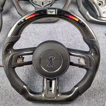 LED Carbon Fiber Steering Wheel for Ford Mustang GT - $750.00