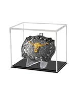 Belt Buckle Display Case Stand Holder Clear Acrylic Box Protected Cabine... - £26.89 GBP