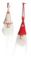 2 Asst&#39;d Felt Gnome Ornaments With Colored Hats With Stars  3 in - $12.20