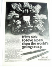 1980 Ad Pilot Pens,  Pen Pilot Corp of America, Port Chester, N.Y. - €6,98 EUR