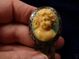 (cbs10-4) Angel Cupid baby CAMEO BOOKMARK book mark Brass books - $28.99